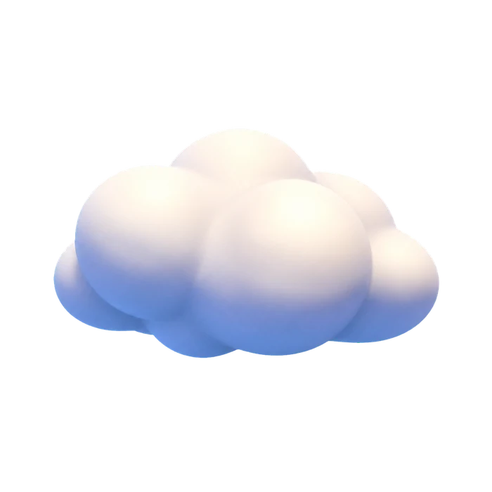 A cloud over the hill